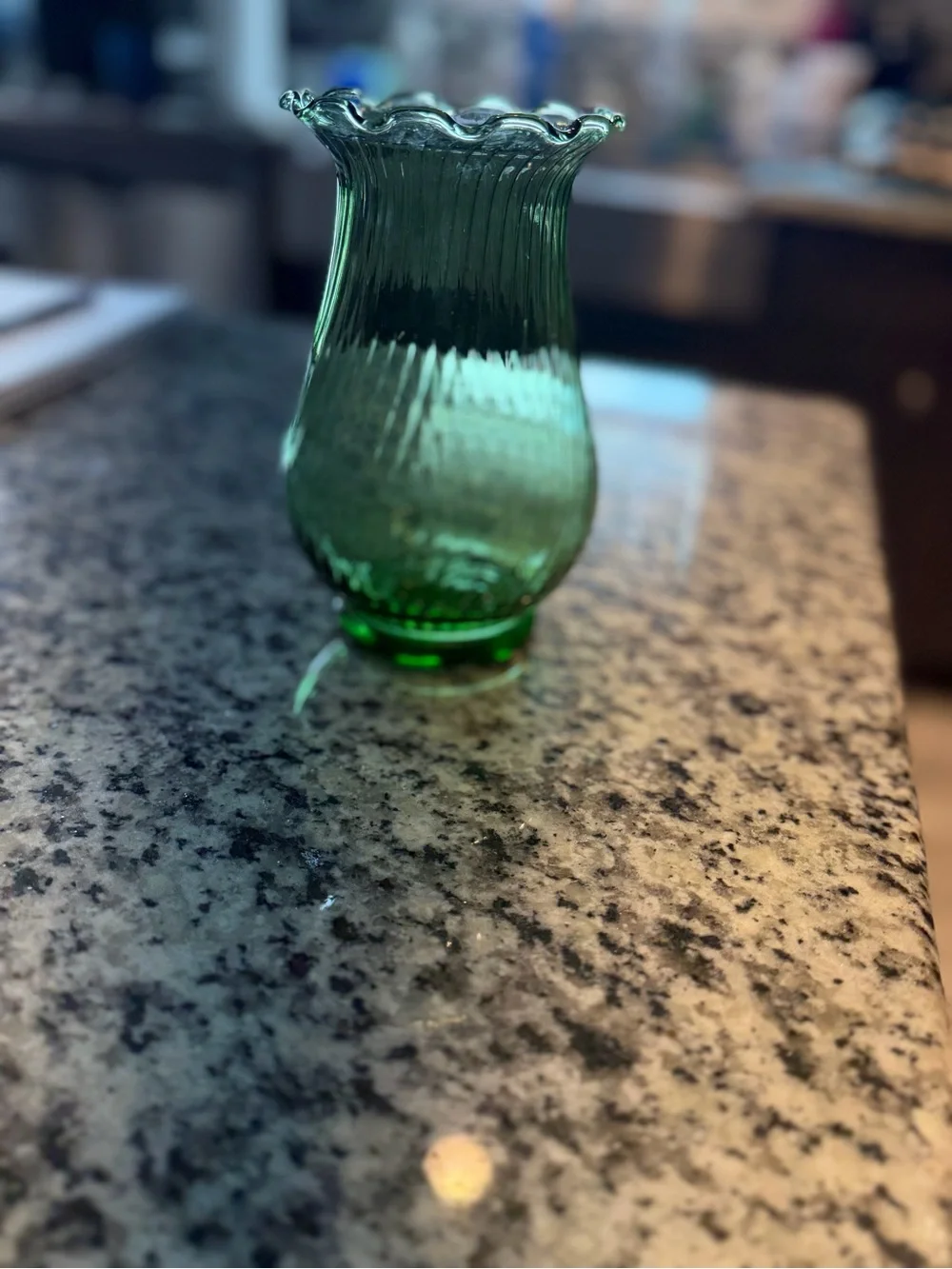 Green Decorative Glass Vase